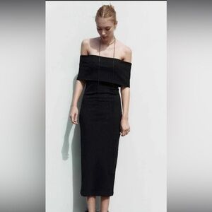 Zara off the shoulder dress